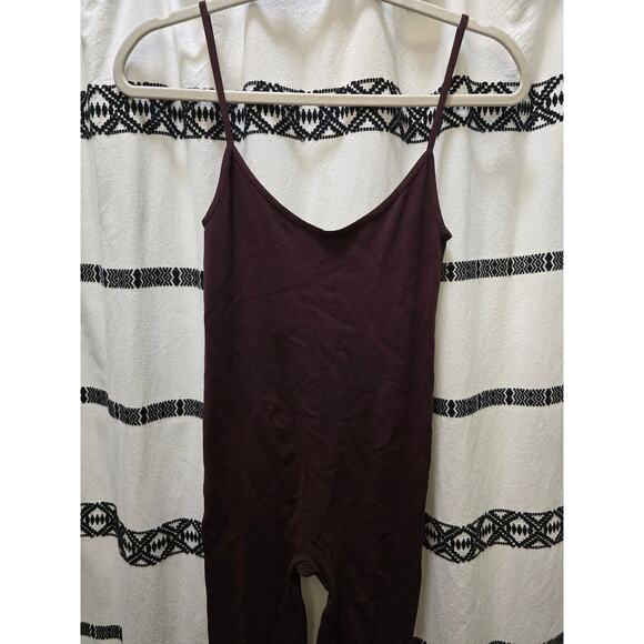 NWOT Intimately Free People brown ribbed long bodysuit tank low back size M/L - Picture 3 of 5